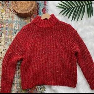 Red target sweater